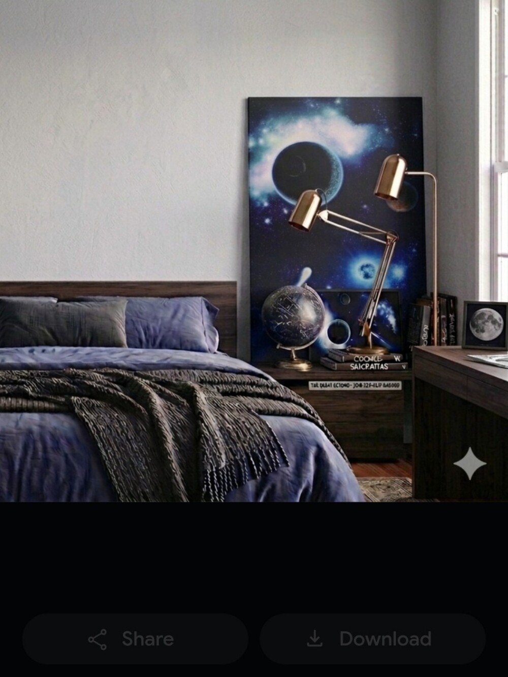 Illuminated Canvas Wall Art Outerspace  Panoramic Glows Light Up Home Decor  NWT